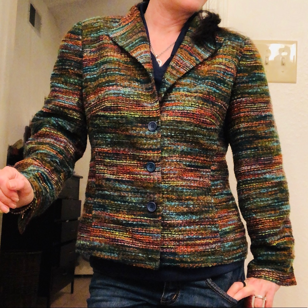 Beautiful Multicolored Jacket Small - image 4